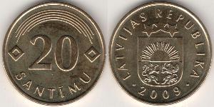 20 Santims Latvia (1991 - )  