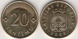 20 Santims Латвія (1991 - )  