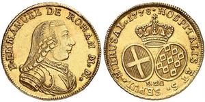 20 Scudo Order of Malta (1080 - ) Gold Emmanuel de Rohan-Polduc