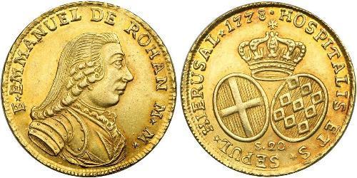 20 Scudo Order of Malta (1080 - ) Gold Emmanuel de Rohan-Polduc