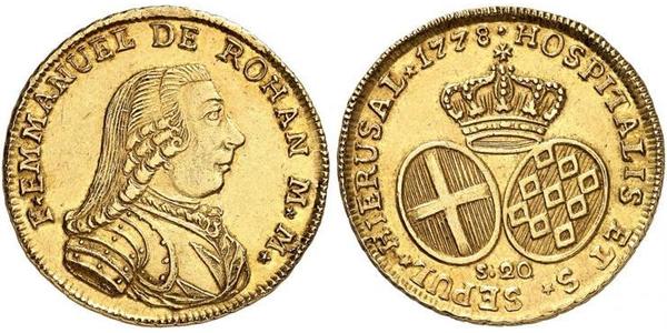 20 Scudo Ordine di Malta (1080 - ) Oro Emmanuel de Rohan-Polduc