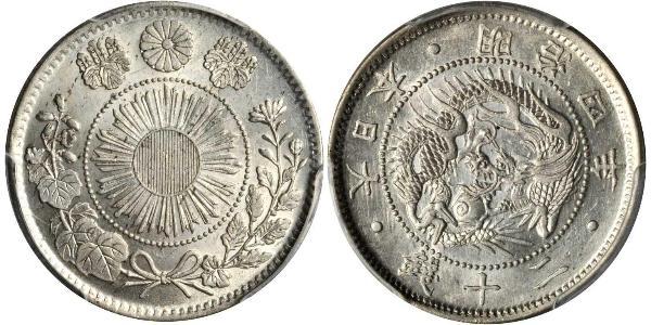 20 Sen Japón Plata 