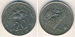 20 Sen Malesia (1957 - ) Rame/Nichel 