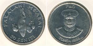 20 Seniti Tonga Copper/Nickel 