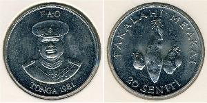 20 Seniti Tonga 銅/镍 