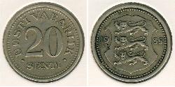 20 Sent Estland (1991 - ) Bronze/Nickel 