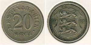 20 Sent Estonia (1991 - ) Bronze/Nickel 