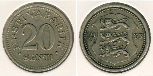 20 Sent Estonia (1991 - ) Bronze/Nickel 