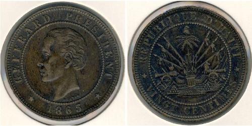 20 Sent Haiti Bronzo 