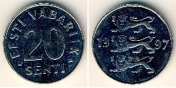 20 Sent Estland (1991 - ) Nickel 