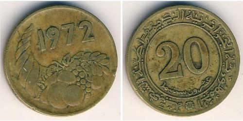 20 Sent Algeria 黃銅 