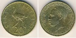20 Sent Tanzania 黃銅 