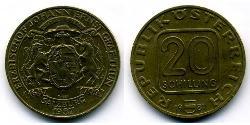 20 Shilling Republic of Austria (1955 - ) Alluminio/Rame/Nichel 