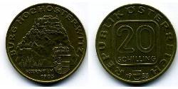 20 Shilling Republic of Austria (1955 - ) Alluminio/Rame/Nichel 