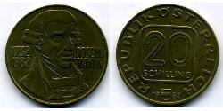 20 Shilling Republic of Austria (1955 - ) Alluminio/Rame/Nichel 