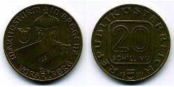 20 Shilling Republic of Austria (1955 - ) Alluminio/Rame/Nichel 