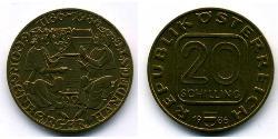 20 Shilling Republic of Austria (1955 - ) Alluminio/Rame/Nichel 