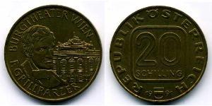 20 Shilling Republic of Austria (1955 - ) Alluminio/Rame/Nichel 