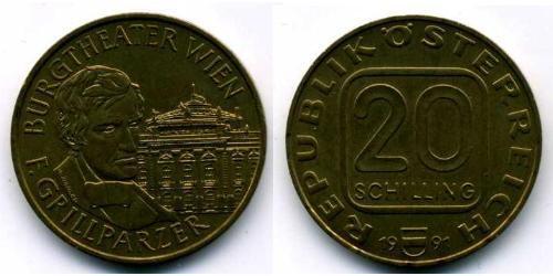 20 Shilling Republic of Austria (1955 - ) Alluminio/Rame/Nichel 