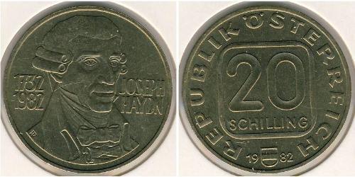 20 Shilling Republic of Austria (1955 - ) Aluminium 