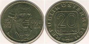 20 Shilling Republik Österreich (1955 - ) Aluminium 