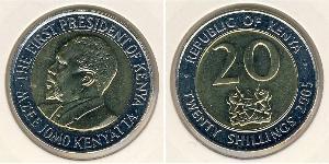 20 Shilling Kenia Bimetall 