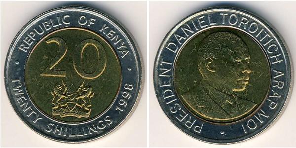 20 Shilling Kenia Bimetall 