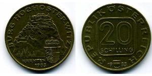 20 Shilling Republic of Austria (1955 - ) Copper/Aluminium/Nickel 