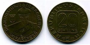 20 Shilling Republic of Austria (1955 - ) Copper/Aluminium/Nickel 