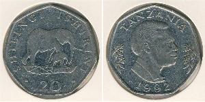 20 Shilling Tanzania Copper/Nickel 