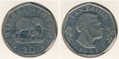 20 Shilling Tanzania Copper/Nickel 