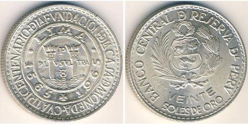 20 Sol Perú Plata 