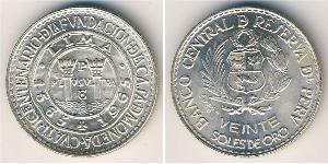 20 Sol Peru Silber 