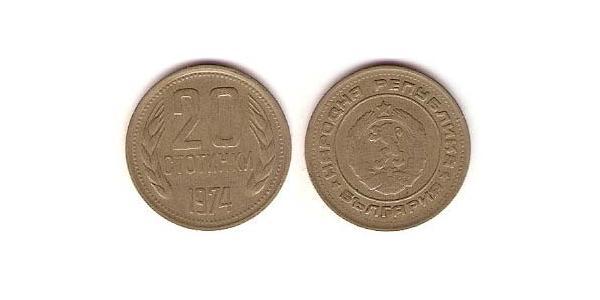 20 Stotinka Bulgarien Tin/Aluminium/Kupfer/Zink 