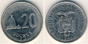 20 Sucre Ecuador Steel/镍 