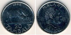 20 Tambala Malawi Acciaio/Nichel 