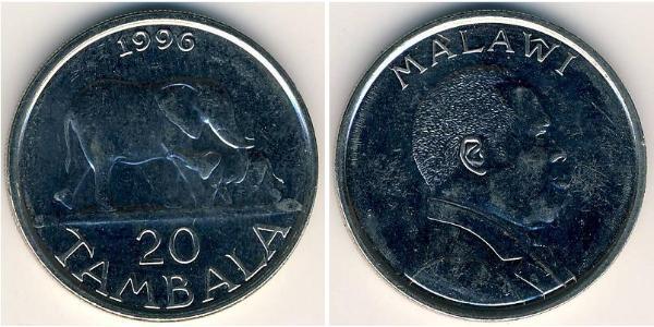 20 Tambala Malawi Nickel/Stahl 