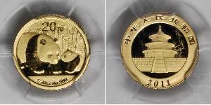 20 Yuan Chine Or 