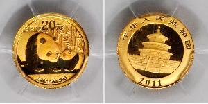 20 Yuan República Popular China Oro 