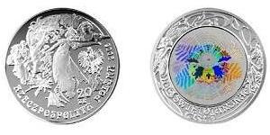 20 Zloty Pologne Argent 