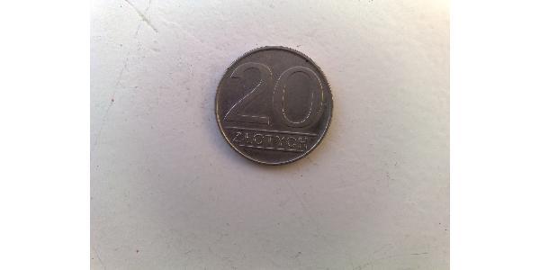 20 Zloty République populaire de Pologne (1952-1990) Cuivre/Nickel 