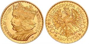 20 Zloty Second Polish Republic (1918 - 1939) Gold 