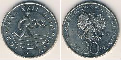 20 Zloty Volksrepublik Polen (1952-1990) Kupfer/Nickel 