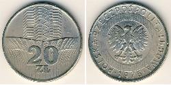 20 Zloty Volksrepublik Polen (1952-1990) Kupfer/Nickel 