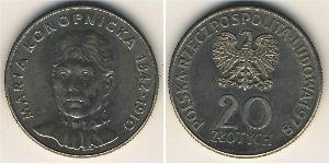 20 Zloty Volksrepublik Polen (1952-1990) Kupfer/Nickel 