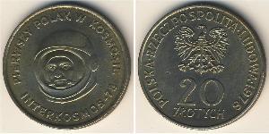 20 Zloty Volksrepublik Polen (1952-1990) Kupfer/Nickel 