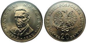 20 Zloty Volksrepublik Polen (1952-1990) Kupfer/Nickel 