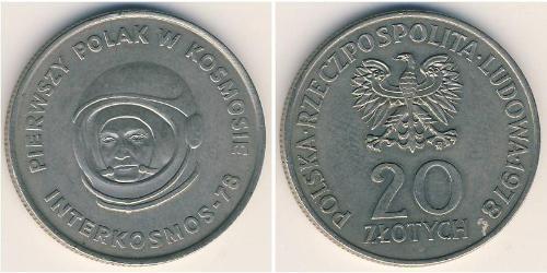 20 Zloty Volksrepublik Polen (1952-1990) Kupfer/Nickel 