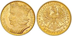 20 Zloty Seconda Repubblica Polacca (1918 - 1939) Oro 