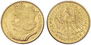 20 Zloty Seconda Repubblica Polacca (1918 - 1939) Oro 